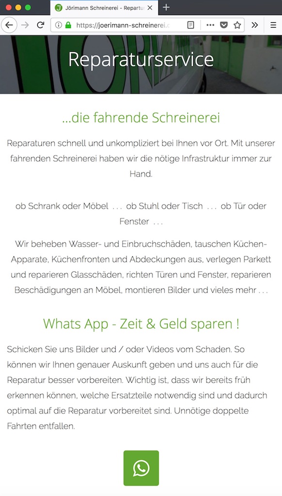 Whats-App Integration - Mountain Projects - Digitalisierung
